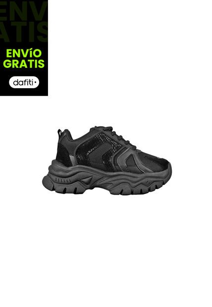 Zapato Dama Calzado Mujer Tenis Casual Karla Chacon Kendra Negro