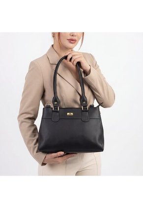 Bolso Cartera Doble Funcion Dama Mujer Karla Chacon Naza Negro