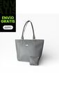 Bolso Mochila Bucket Dama Cartera Mujer Karla Chacon Mila Gris de KARLA CHACON
