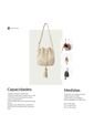 Bolso Mochila Bucket Strap Removible Cartera Mujer Dama Karla Chacon Iris Beige de KARLA CHACON