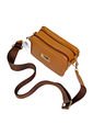 Bolso Manos Libres De Dama Mujer Karla Chacon Evah Miel de KARLA CHACON