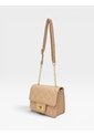 Bolso Manos Libres Elegante Bandolera De Dama Mujer Karla Chacon Sanz Nude de KARLA CHACON