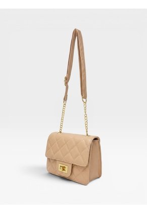 Bolso Manos Libres Elegante Bandolera De Dama Mujer Karla Chacon Sanz Nude