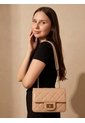 Bolso Manos Libres Elegante Bandolera De Dama Mujer Karla Chacon Sanz Nude de KARLA CHACON