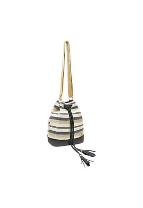 Bolso Manos Libres Bucket Dama Mujer Karla Chacon Aria Negro