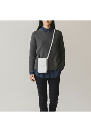 Bolso Pequeño Manos Libres Porta Celular Karla Chacon Geny Blanco