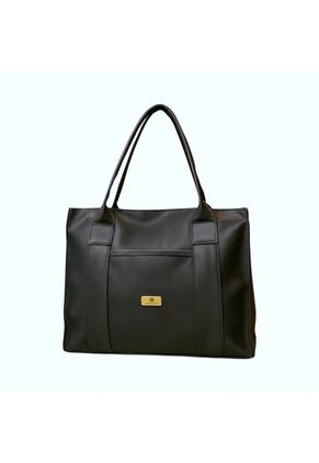 Bolso Tote Sport De Lona Para Mujer Karla Chacon Laura Negro