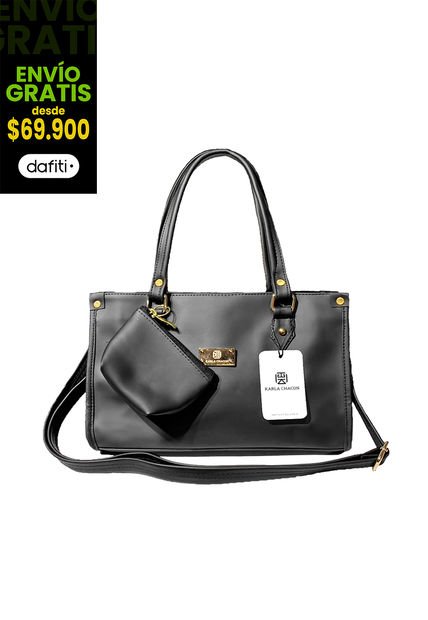 Bolso Dama Cartera Mujer Karla Chacon Cloe Negro