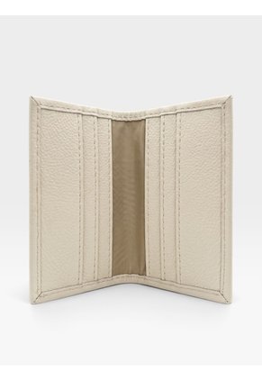 Billetera Delgada Portadocumentos Tarjetero Karla Chacon Aime Beige