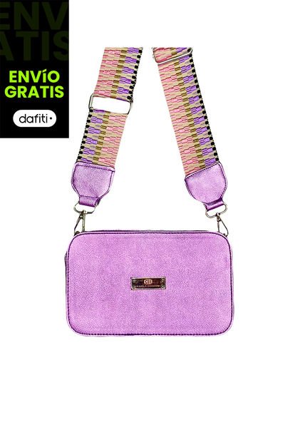 Bolso Manos Libres De Dama Mujer Karla Chacon Vega Lila