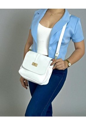 Bolso Manos Libres De Dama Mujer Karla Chacon Lady Blanco