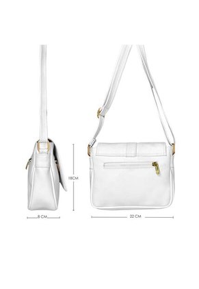 Bolso Manos Libres De Dama Mujer Karla Chacon Lady Blanco