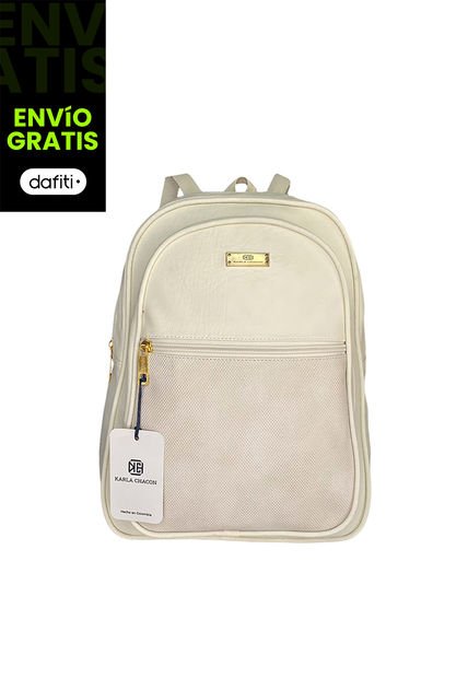 Morral Casual Mediano De Dama Mujer Karla Chacon Nely Beige