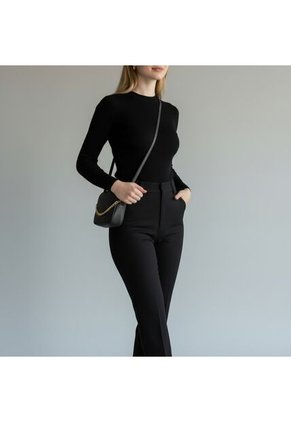 Bolso Manos Libres De Dama Mujer Karla Chacon Sade Negro