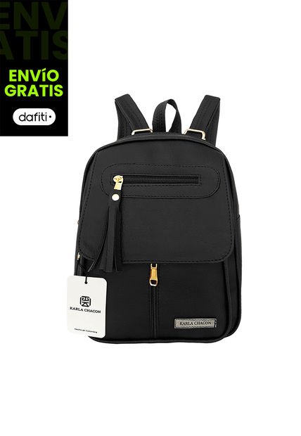 Morral Casual Pequeño Karla Chacon Fabi Negro