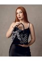 Bolso Cartera Mujer Dama Karla Chacon Issa Negro de KARLA CHACON