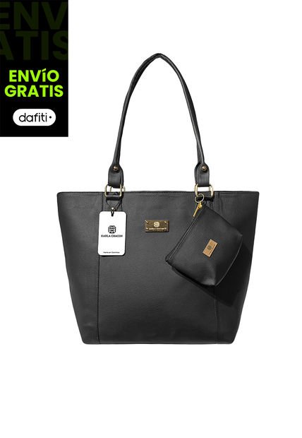 Bolso Dama Cartera Mujer Karla Chacon Mila Negro