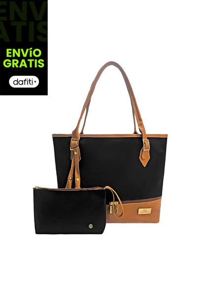 Bolso Dama Cartera Mujer Karla Chacon Asia Negro