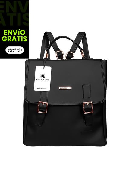 Morral Bolso Maletin Karla Chacon Gina Negro