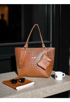 Bolso Tote Elegante Para Mujer Con Monedero Karla Chacon Gala Cafe