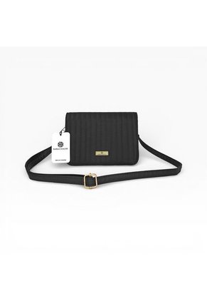 Bolso Cartera Manos Libres Dama Mujer Karla Chacon Baru Negro