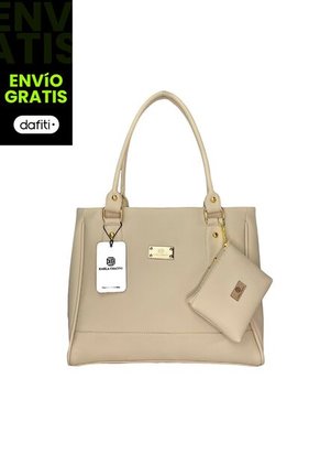 Bolso Dama Cartera Mujer Karla Chacon Crez Beige