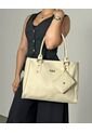 Bolso Dama Cartera Mujer Karla Chacon Crez Beige de KARLA CHACON