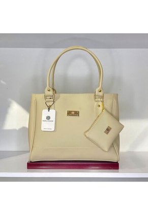 Bolso Dama Cartera Mujer Karla Chacon Crez Beige