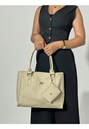 Bolso Dama Cartera Mujer Karla Chacon Crez Beige