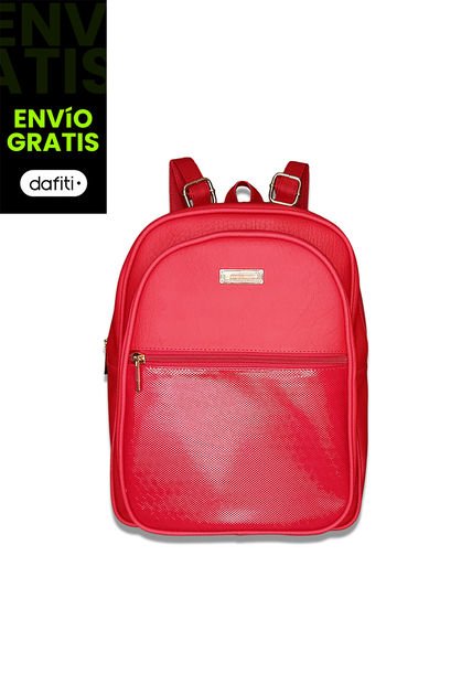 Morral Casual Mediano De Dama Mujer Karla Chacon Nely Rojo