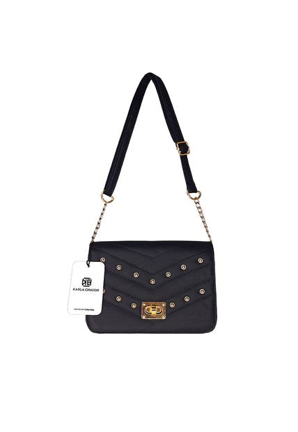 Bolso Manos Libres De Dama Mujer Karla Chacon Asis Negro