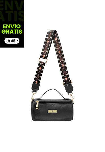 Bolso Manos Libres De Dama Mujer Karla Chacon Isla Negro