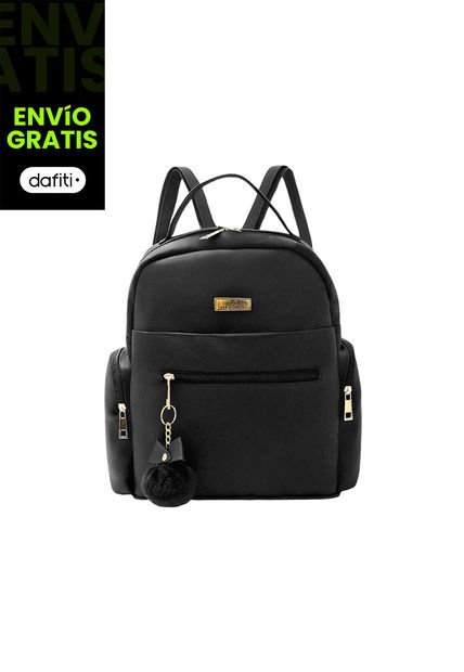 Morral Casual Mediano De Dama Mujer Karla Chacon Naty Negro