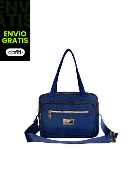 Bolso Dama Mujer Doble Funcion Manos Libres Sele Azul