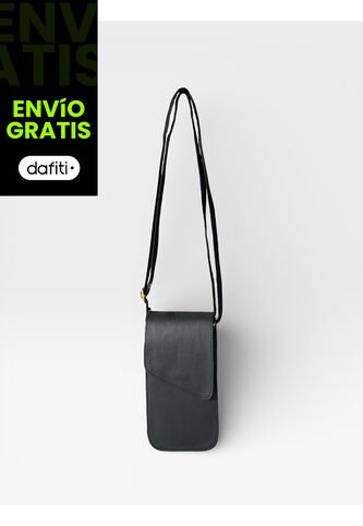 Bolso Bandolera Pequeño Manos Libres Portacelular Karla Chacon Geny Negro KARLA CHACON