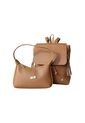 Combo Set Morral Pace + Bolso De Hombro Praga Karla Chacon Miel de KARLA CHACON