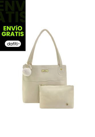 Bolso Dama Cartera Mujer Karla Chacon Gema Beige KARLA CHACON