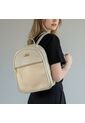 Morral Maletin Mochila Universidad Casual Mediano De Dama Mujer Karla Chacon Nely Beige de KARLA CHACON