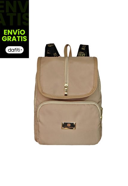 Bolso Dama Morral Casual Mediano Mujer Karla Chacon Yass Beige