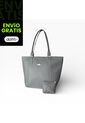 Bolso Mochila Bucket Dama Cartera Mujer Karla Chacon Mila Gris de KARLA CHACON