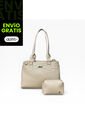 Bolso Cartera Doble Funcion Dama Mujer Karla Chacon Naza Beige de KARLA CHACON