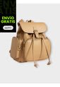 Bolso Maletin Morral Casual Para Mujer Con Herrajes Dorado Karla Chacon Abby Arena de KARLA CHACON