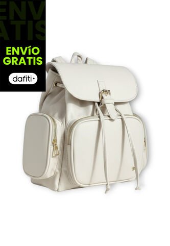 Morral Casual Para Mujer Con Herrajes Dorados Karla Chacon Abby Beige KARLA CHACON