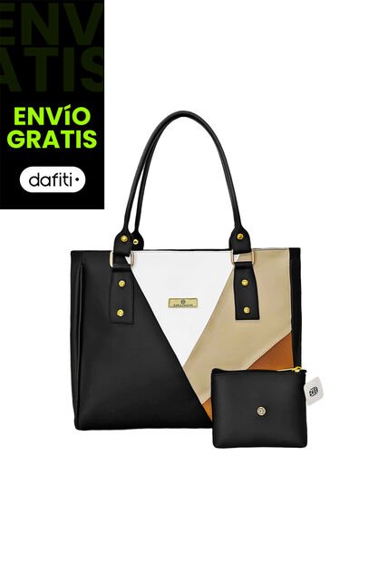 Bolso Dama Cartera Mujer Karla Chacon Olga Negro
