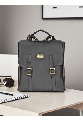 Combo Set Morral Gina + Manos Libres Cuba + Monedero Karla Chacon Negro