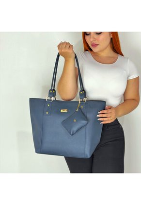 Bolso Dama Cartera Mujer Karla Chacon Mila Azul