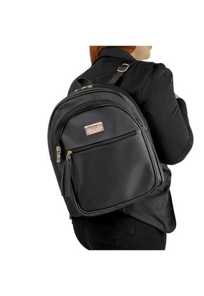 Morral Casual Mediano De Dama Mujer Karla Chacon Moka Negro