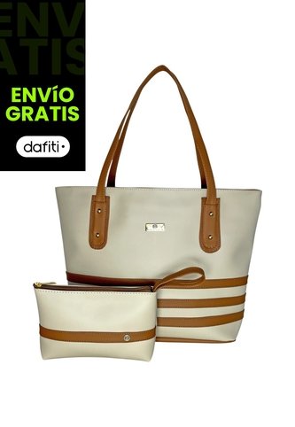 Bolso Tote Dama Cartera Grande Con Cosmetiquera Karla Chacon KARLA CHACON