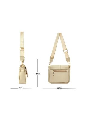 Bolso Manos Libres De Dama Mujer Karla Chacon Lady Beige