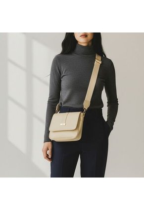 Bolso Manos Libres De Dama Mujer Karla Chacon Lady Beige